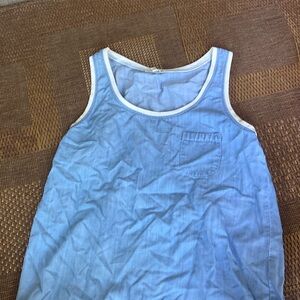 Blue chambray tank xs
